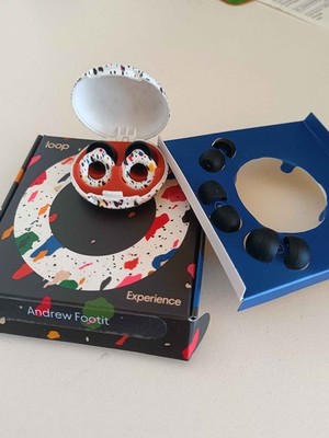 Neu Original Loop Ohrstöpsel Experience Andrew Footit Collaboration Limited Edition