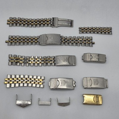 Tag Heuer Bracelet and Clasp Mixed Lot Parts and Pieces Vintage Used #8