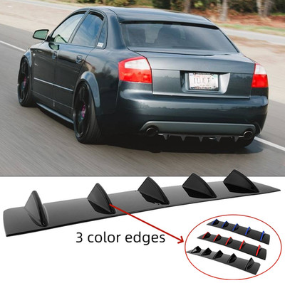 Heckdiffusor Heckansatz Heck Ansatz Diffusor Schwarz glänzend für AUDI A4 8E B6