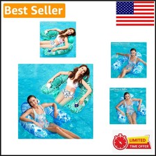 2-Pack Inflatable Pool Float Chairs - Heavy Duty, Comfortable Adult Loungers