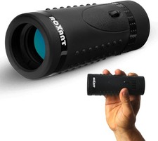 ROXANT 6x30 Monocular Compact Scope Wide View w Case Bird Watching Hiking Travel