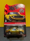 1/64 HOT WHEELS REAL RIDERS RED LINE CLUB 1970 FORD MUSTANG BOSS 302 GOLD CHROME