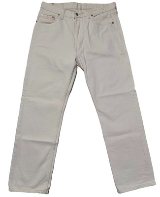 Herren Levis Vintage Jeans 501 in Weiß Gr. W 36 / L 30
