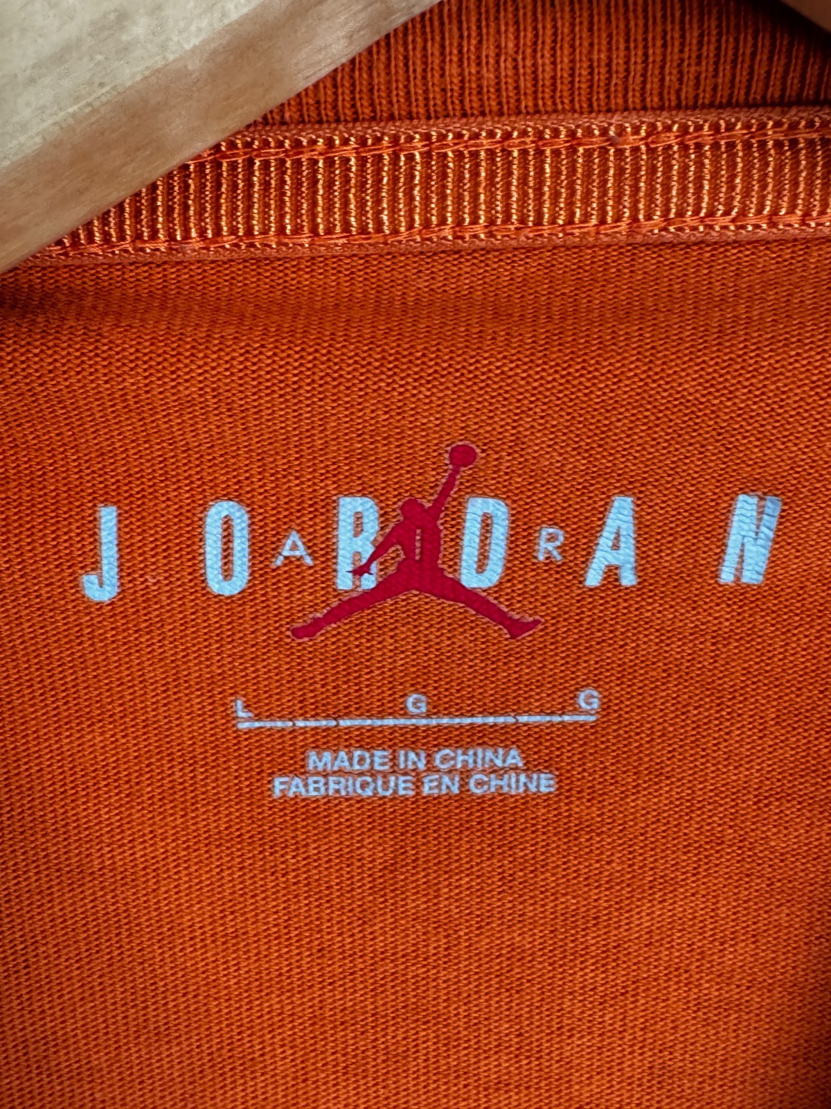 Air Jordan Embroidered Logo T-Shirt - Starfish Orange image 6