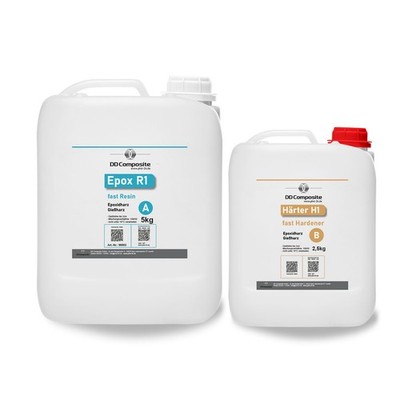 Epoxidharz Gießharz transparent Epox R1 + Härter H1 fast  2K Kunstharz 