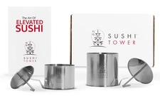 Original Kit - Premium Stainless Steel Sushi Making Set with 2 Sizes, Storage...