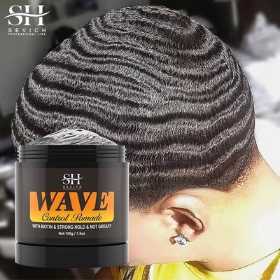 2025 Natural Wave Control Pomade Strong Hold 360 Waves Edge Control 100g