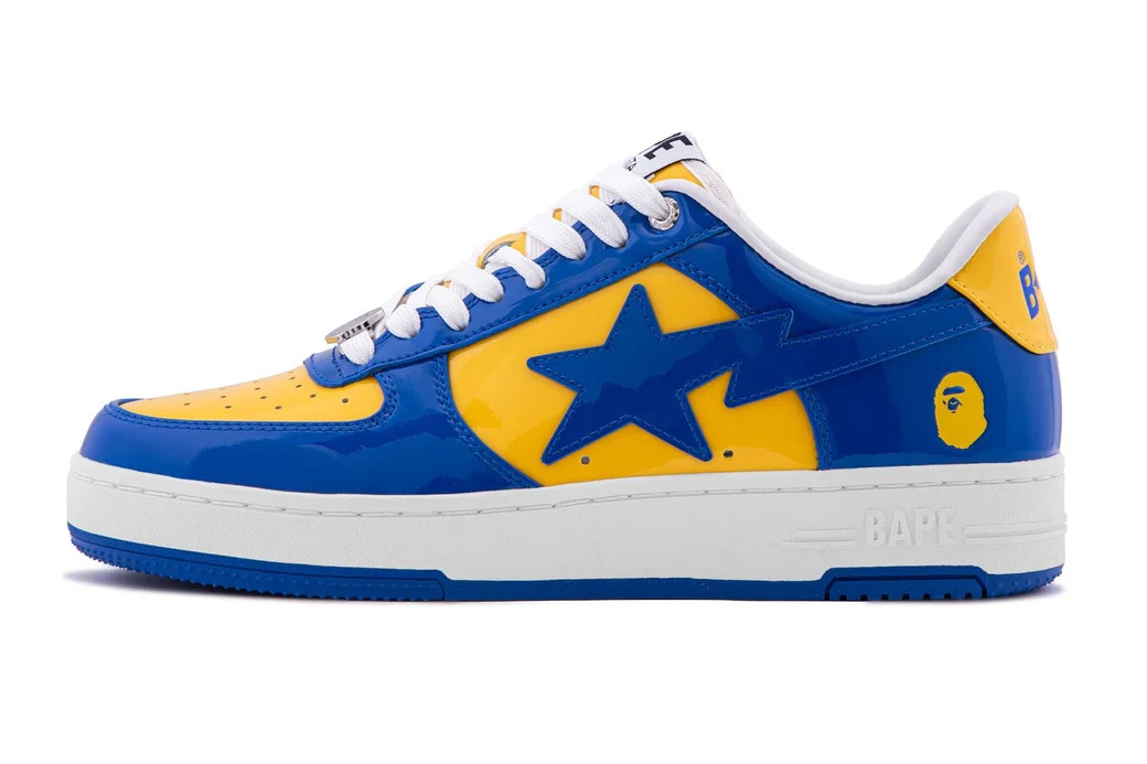 A BATHING APE/Bape Sta スニーカー A BATHING APE BAPE STA #5-2 1M30 191 325 Blue Men Unisex Leather
