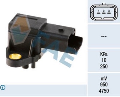 FAE Sensor Saugrohrdruck 15017 für ULYSSE EXPERT 807 607 406 SCUDO PEUGEOT ZETA