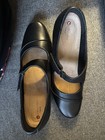 Clarks Unstructured Rosalyn Wren Mary Jane Pumps BLACK Leather Size 9.5 Shoes — photo 7