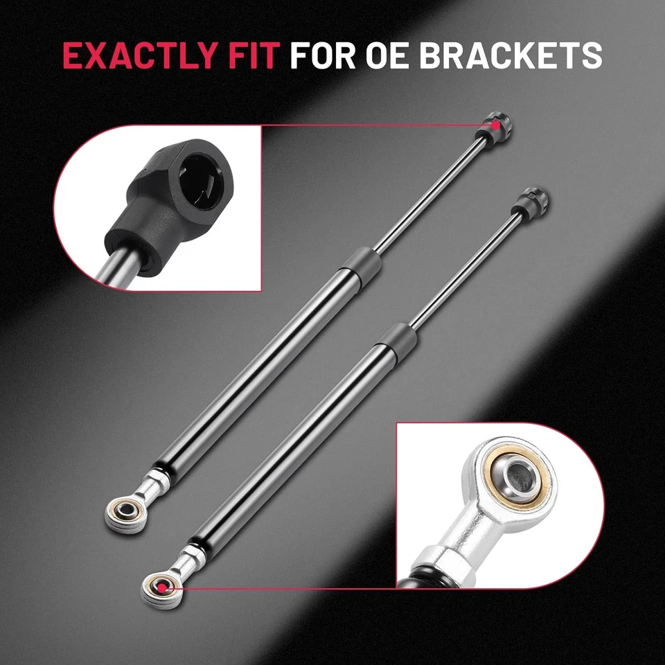 Qty 2 For Infiniti QX56 2004-2010 Nissan Armada Rear Window Glass Lift Supports Foto 3 de 4