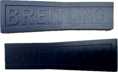 Breitling TwinPro 24mm Blue Rubber Strap 261S Genuine New