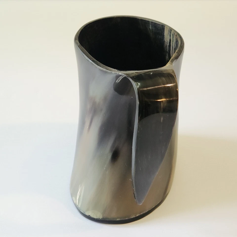 AleHorn Drinking Mug Viking Tankard Natural Renaissance Medieval Stein Ox Beer - Image 3 of 4