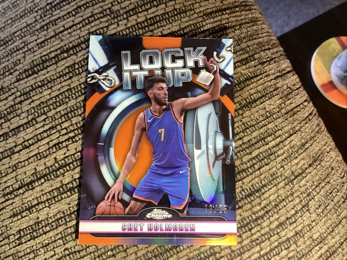 2024-25 Topps Chrome #LIU-7 Chet Holmgren Lock It Up Refractor OKC 