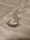 Waterford Crystal Figurine Kneeling Girl Prayer Ireland Signed Art Glass Vintage