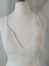 Medium Size 10 Shein Bra Top Removable Padding Cream VGC
