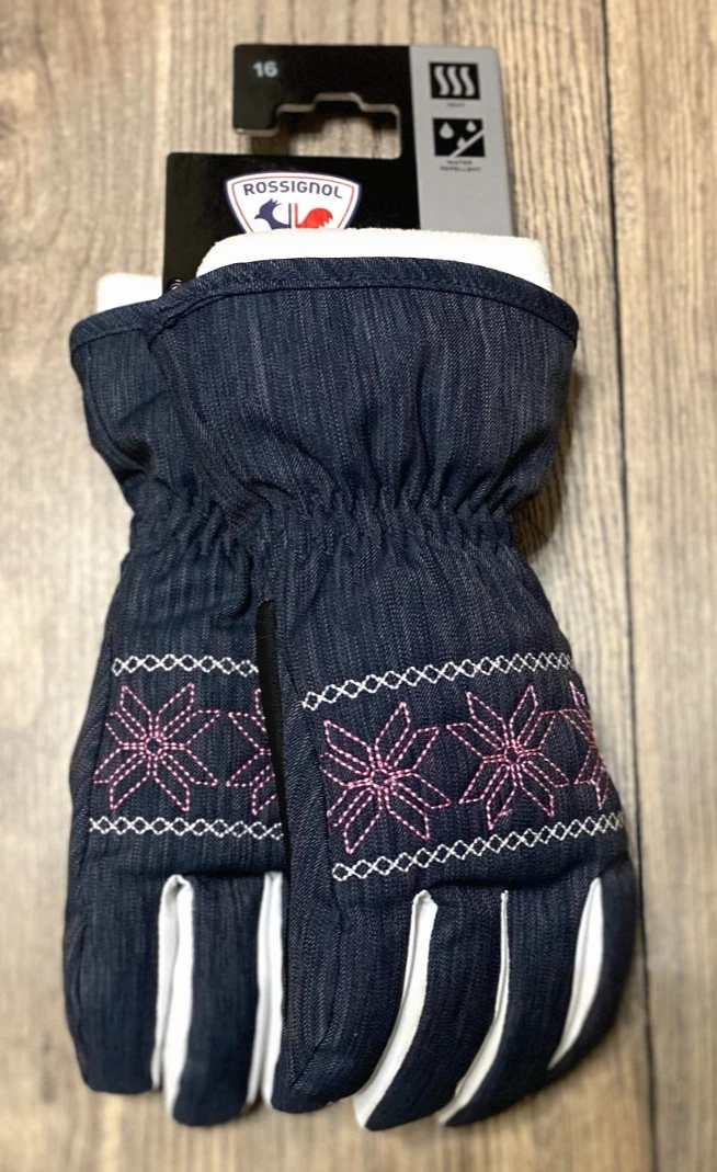 Rossignol JR JANE G Gloves HEAT Children, Kids, Junior size 16 color DENIM