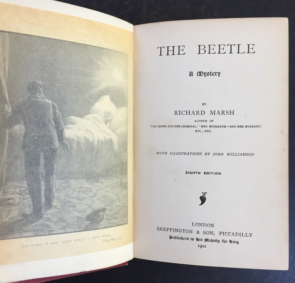 Richard Marsh, The Beetle, A Mystery, 8th UK Edn 1901 same as 1st, Skeffington - Image 3 of 4