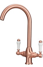 Peppermint Rose Gold Kitchen Tap Traditional Victorian Kitchen Sink Taps Mxier 1