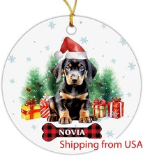 Bernese Mountain Dog Christmas Ornament 2023, Personalized Bernese Mountain D...
