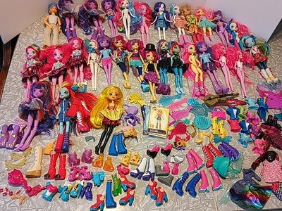 My Little Pony Toy Lot HUGE MLP Equestria Girls Dolls  150+ Accessories