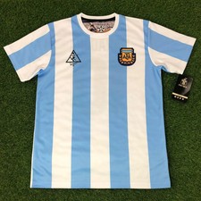 Argentina, Men's Retro Soccer Jersey, 1986, Maradona #10 (Tallaje Americano)
