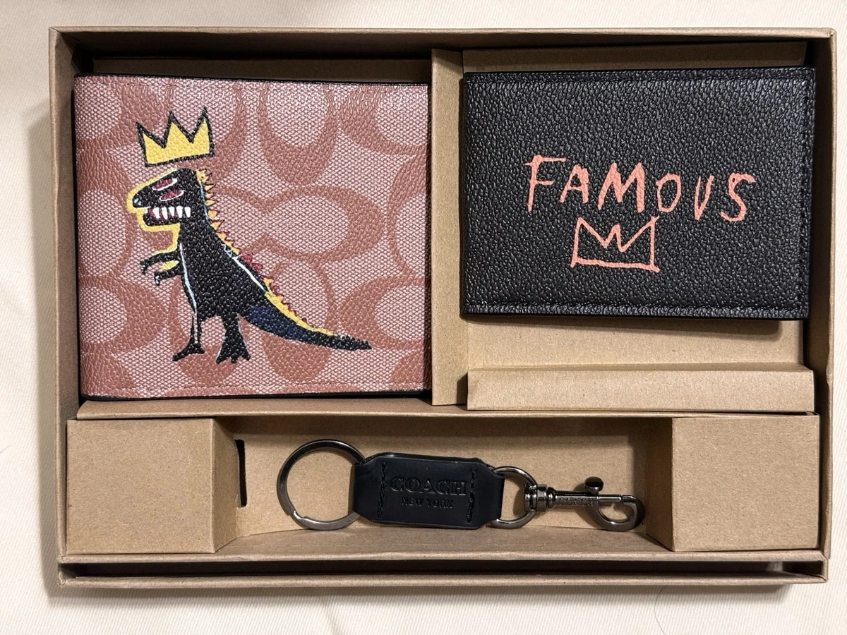 Portefeuille Homme Stussy En Toile Multicolore - Style Vintage - Neuf Sous Coffret