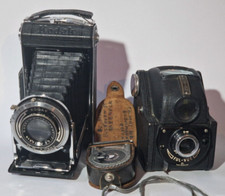 VINTAGE FILM CAMERAS KODAK VOLLENDA 620 & ENSIGN FUL-VUE & LIGHT METRE