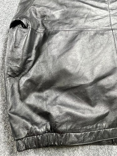 Covington Men's Soft Leather Jacket Black Bombar Jacket 2XL (50-52) - Picture 7 of 19