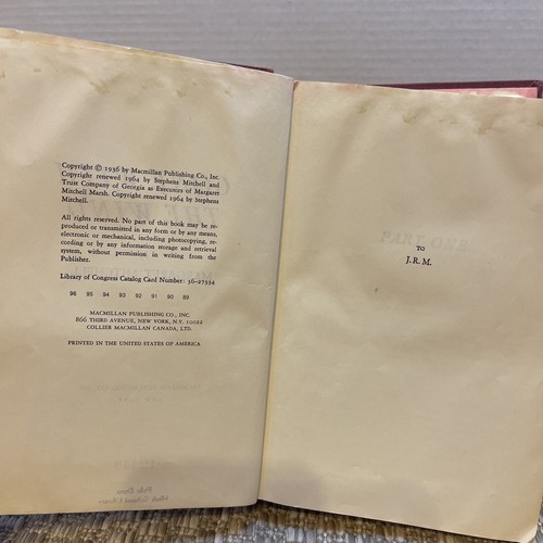 Gone With The Wind Mitchell Macmillan 1964 Edition. - Picture 9 of 12