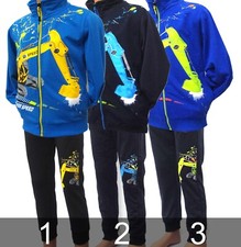 Kinder Jogginganzug Jungen Bagger Fußball Sportsanzug Trainingsanzug Gr.98-128