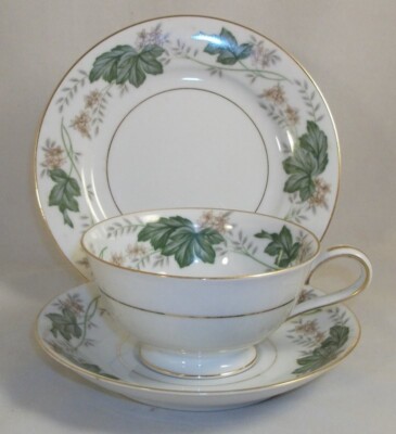 Noritake Daphne Group of Cup & Saucer Set with Bread & Butter Plate Trio 5312