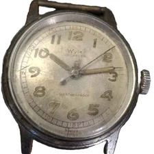 RARE Vtg Wyler Incaflex Mens Dial MANUAL WIND For Parts/Repair Swiss 