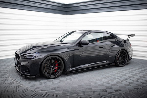 Cup Side Flaps FüR BMW M2 G87 Schwarz Hochglanz Schweller Ansatz-image