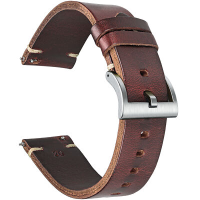 Leather Watch Bands for Men Women Horween Chromexcel Quick Release Watch Strap