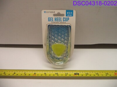 Qty = 5 Pairs: Sof Sole Gel Heel Cup Shoe Insoles P/N 18851