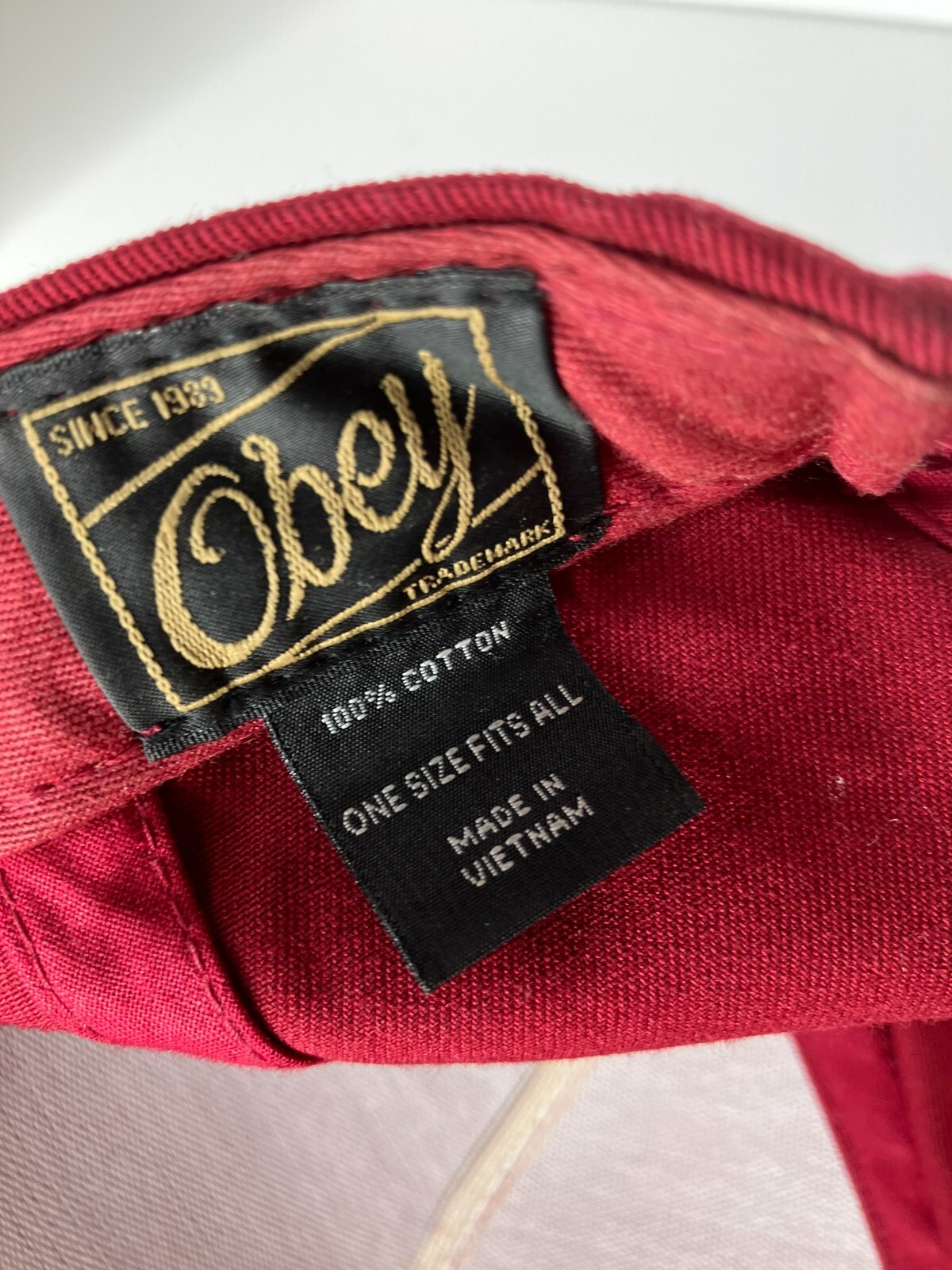 Obey Red Snapback Adjustable Hat - image 9