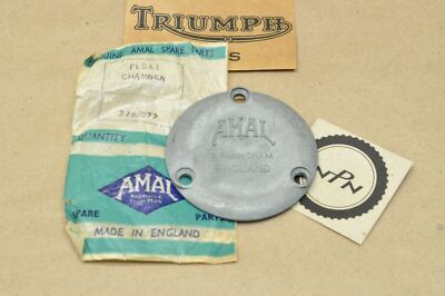 Triumph 3TA 5TA 6T TR6 T20 T100 T110 T120 Amal Carburetor Float Chamber Cover