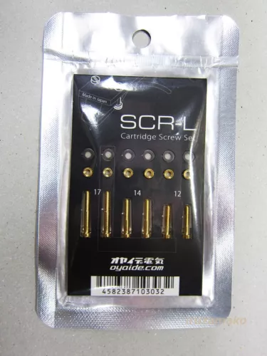 SCR-L Official Oyaide Record cartridge mounting screw nut washer set ◇