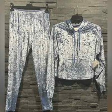 velvet blue tracksuit set spyder
