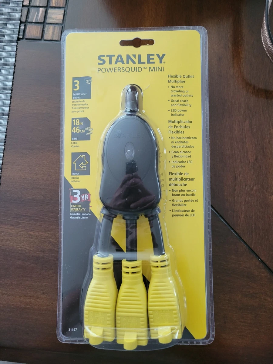 Stanley Powersquid Mini Black Yellow Flexi Outlet Multiplier Brand New