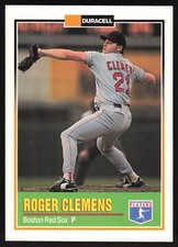 1993 Duracell Power Players Roger Clemens #1 Boston Red Sox