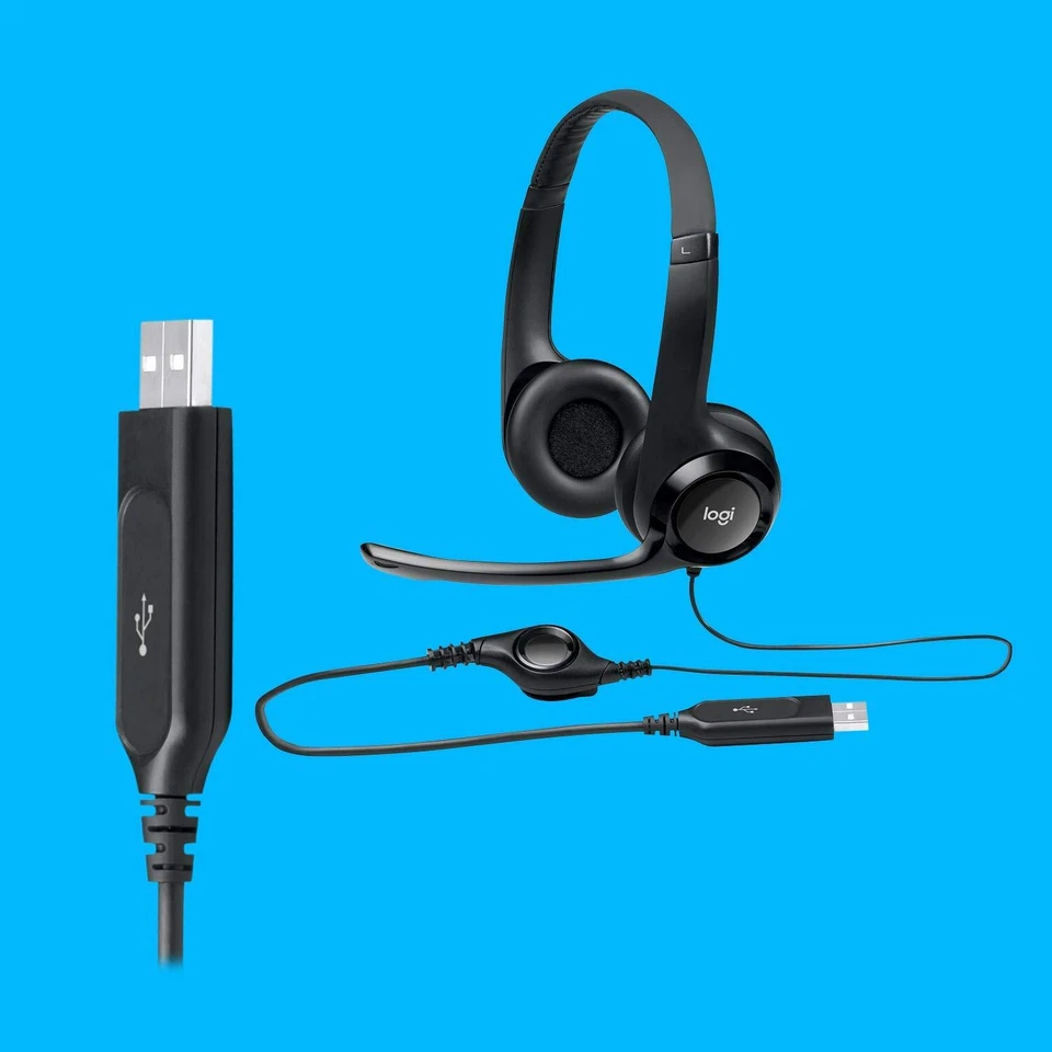 Logitech H390 USB Headset with Noise Canceling Mic for Gaming and Skype - Image 4 of 4