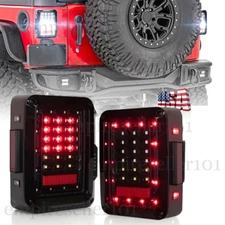 LED Tail Lights Brake Turn Reverse Running Side Lamps for Jeep Wrangler JK 07-17