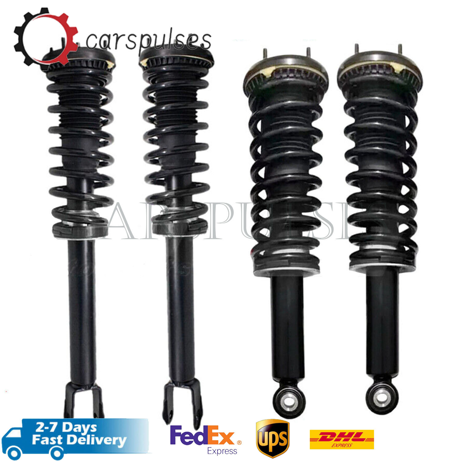 2009-2015 Jaguar XF RWD Full Set Front Rear Shock Struts Assys w/o ...