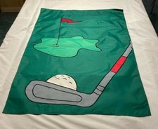 Golf Flag 37 x 28 inches, Nylon, Embroidered, Great Condition