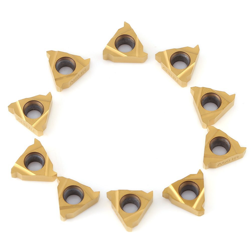 20PCS Lathe Threading Inserts Carbide Turning Inserts 11IR A60 CNC Blade