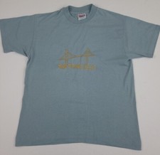 Vintage 90s San Francisco Golden Gate Bridge Embroidered T Shirt Vtg USA Made