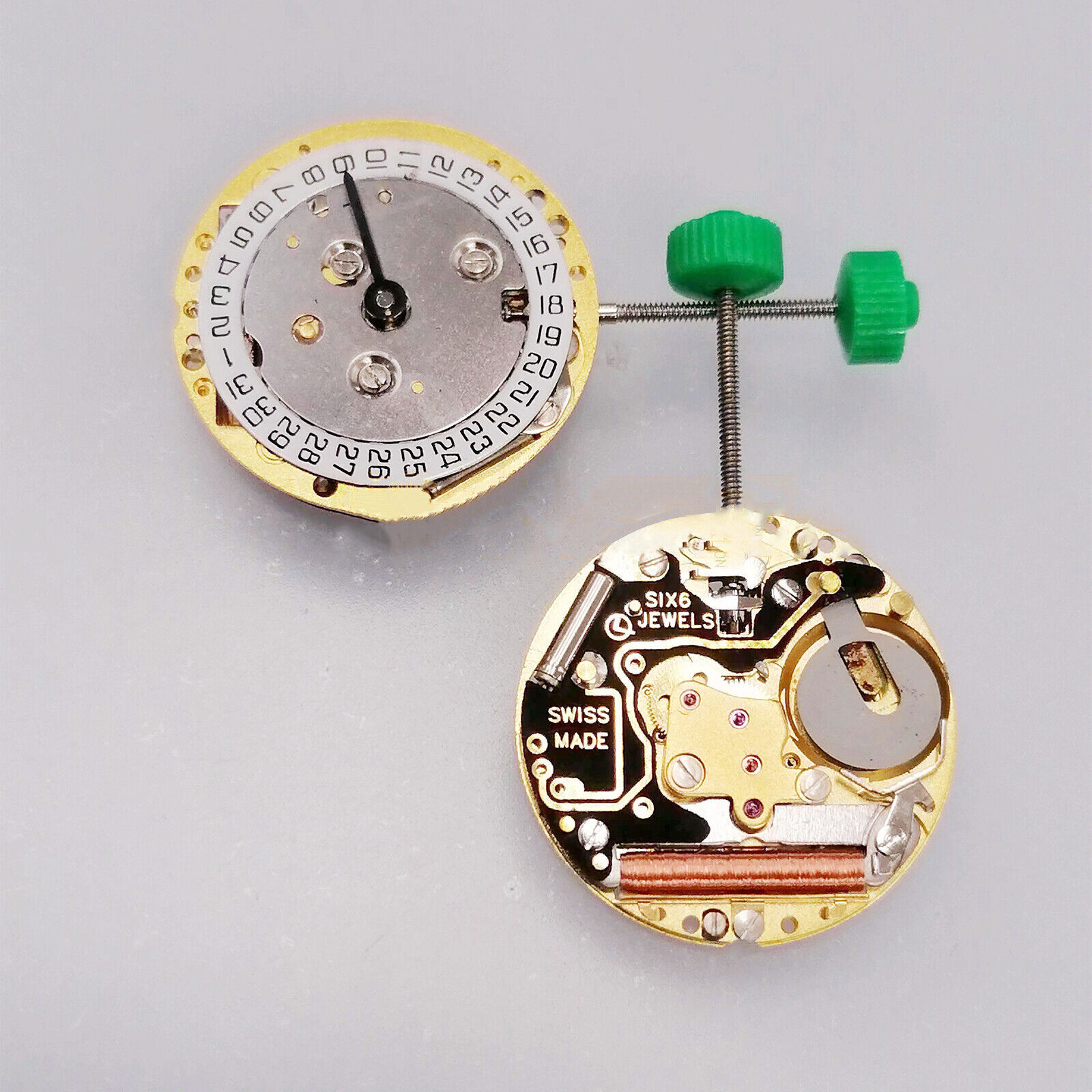 3-Hand Quartz Watch Movement Replacement Parts for ISA 222 zxc
