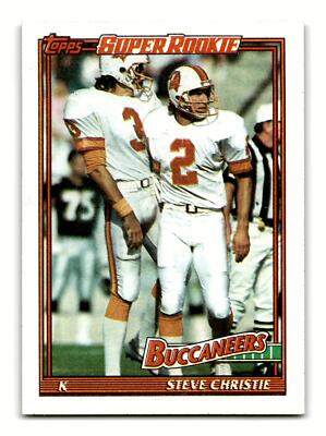 Steve Christie 1991 Topps #486 Tampa Bay Buccaneers NM-MINT | eBay